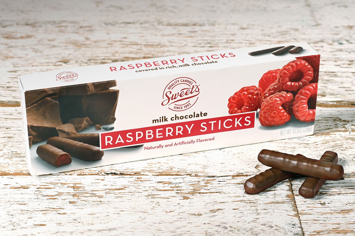 Order Milk Chocolate Raspberry Sticks food online from Cracker Barrel Old Country Store store, Adairsville on bringmethat.com