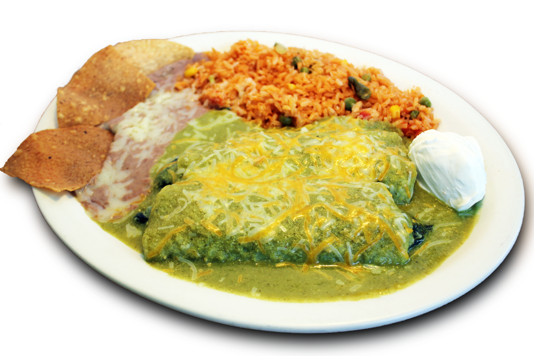 Order .Spinach Enchiladas. food online from La Fogata Mexican Restaurant store, Los Angeles on bringmethat.com