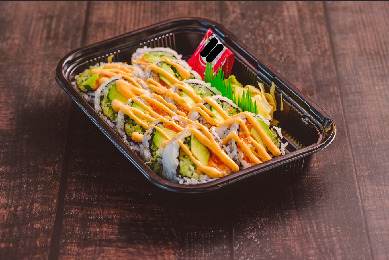 Order 6. Spicy Salmon Roll food online from Wasabi Sushi store, Blue Bell on bringmethat.com
