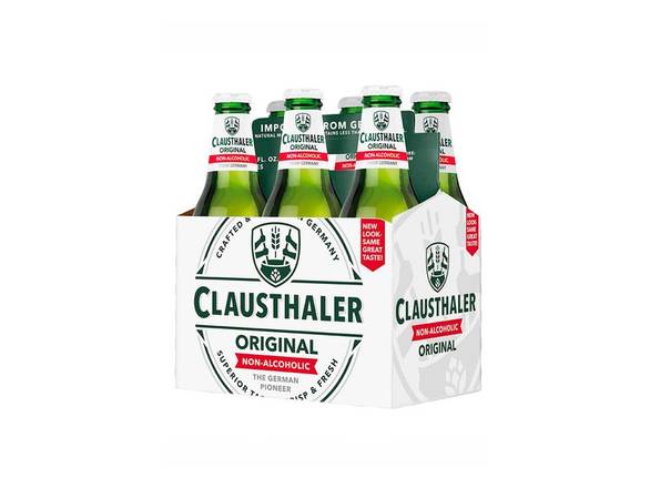 Order Clausthaler Original Non-Alcoholic - 6x 12oz Bottles food online from Bear Creek Spirits & Wine store, Colleyville on bringmethat.com