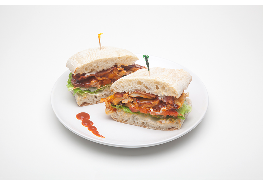 Order BBQ Chicken Sandwich food online from Mundos Sandwich & Burger House store, Monterey on bringmethat.com