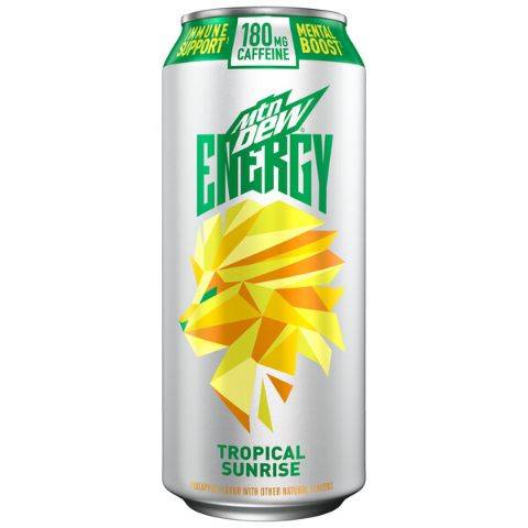 Order Rise Mt Dew Tropical Sunrise 16oz food online from 7-Eleven store, Pittsburgh on bringmethat.com