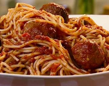 Order Spaghetti with Meatballs and Marinara Sauce food online from Pizza boy store, Glendale on bringmethat.com