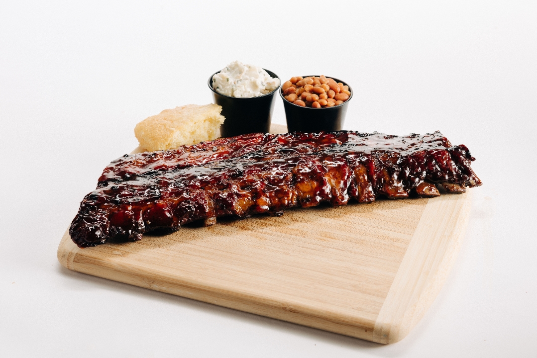 Order Rib Plate - Full Slab food online from Whole Hog Cafe store, Cherry Hill on bringmethat.com