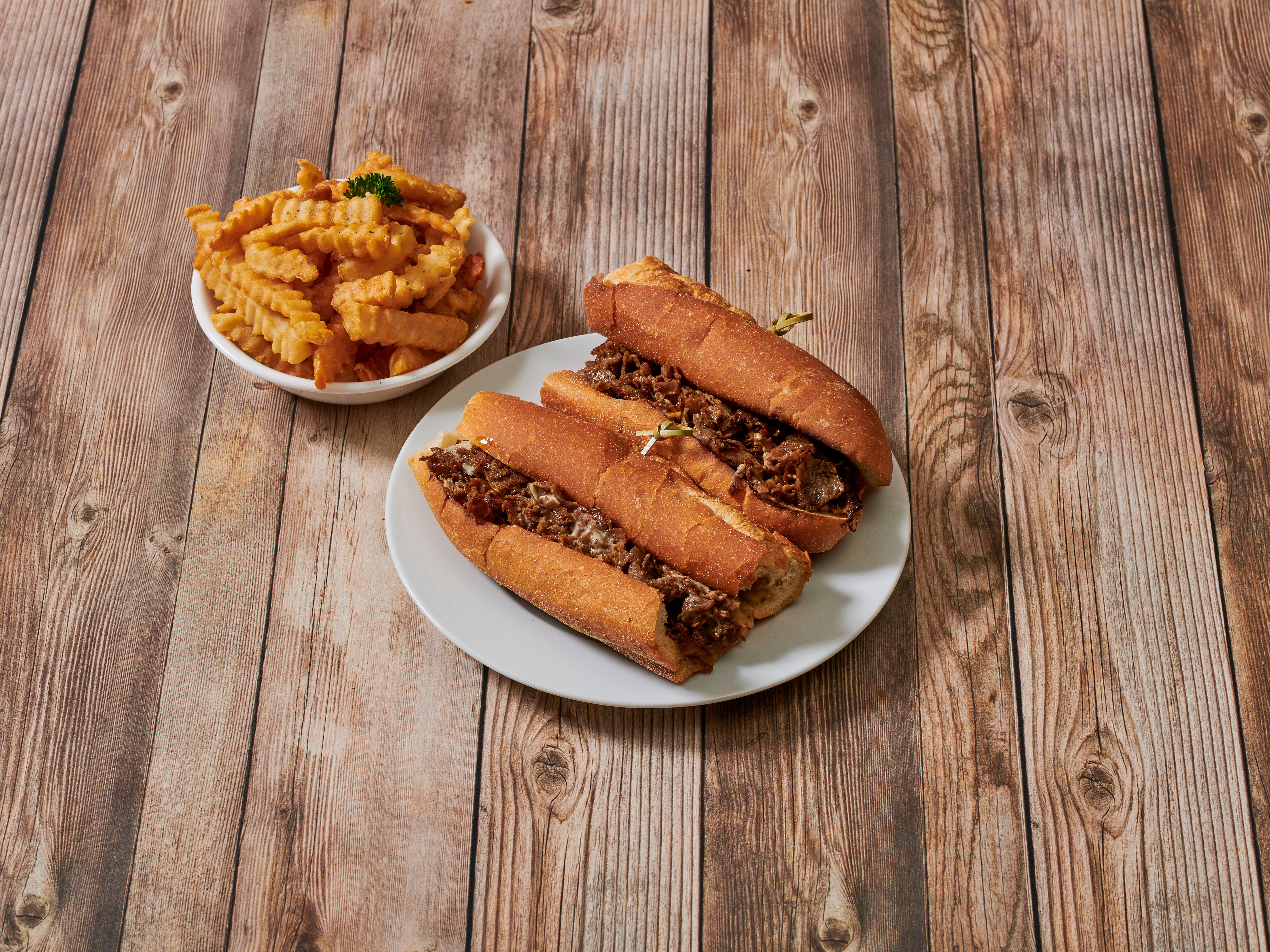 Order Cheesesteak Sub food online from King's Pizzarama store, Ewing on bringmethat.com