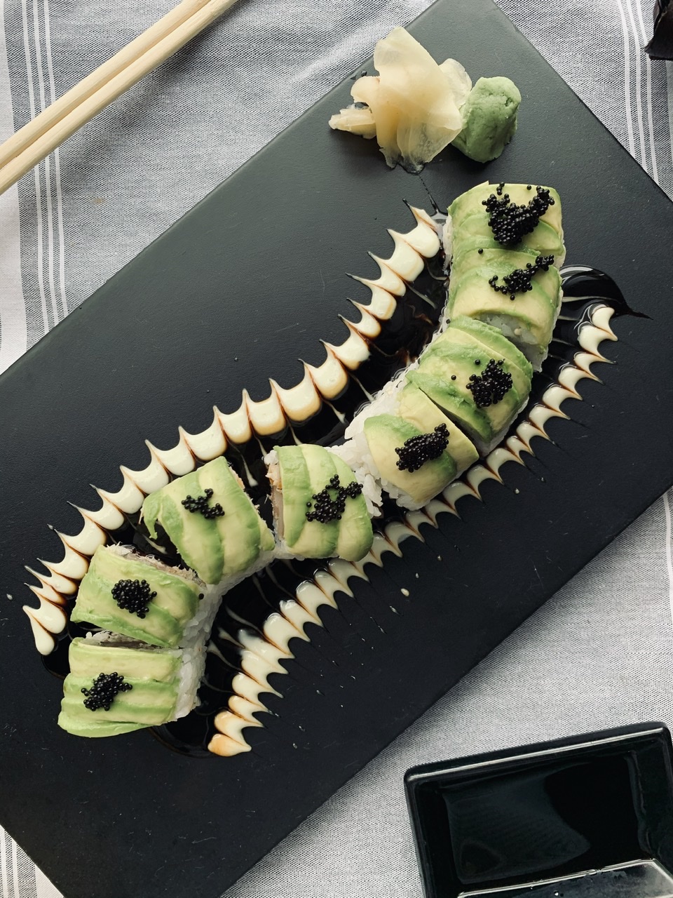 Order Caterpillar Maki food online from Hands On Thai & Sushi store, Chicago on bringmethat.com