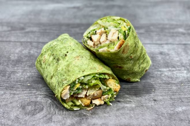 Order Grilled Chicken Caesar Wrap food online from Roasters N Toasters store, Pinecrest on bringmethat.com