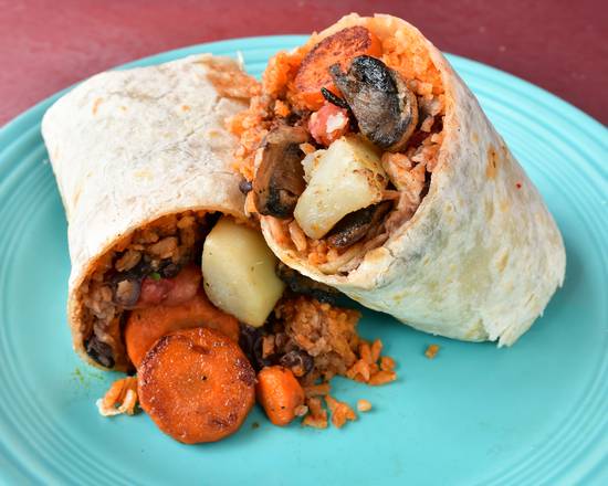 Order Veggie Burrito food online from Papalote Mexican Grill store, SF on bringmethat.com