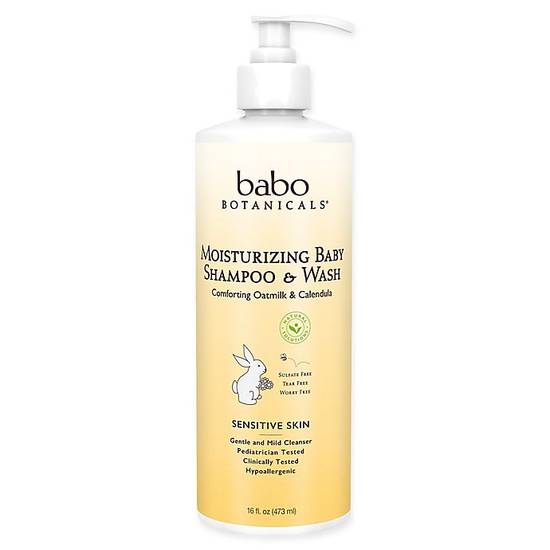 Order babo Botanicals® 16 oz. Moisturizing Baby Shampoo & Wash in Oatmilk & Calendula food online from Buybuy Baby store, Dayton on bringmethat.com
