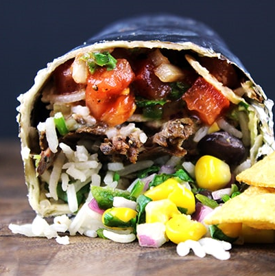 Order BURRITO (w/Meat) food online from Cantina Taco store, Rockford on bringmethat.com