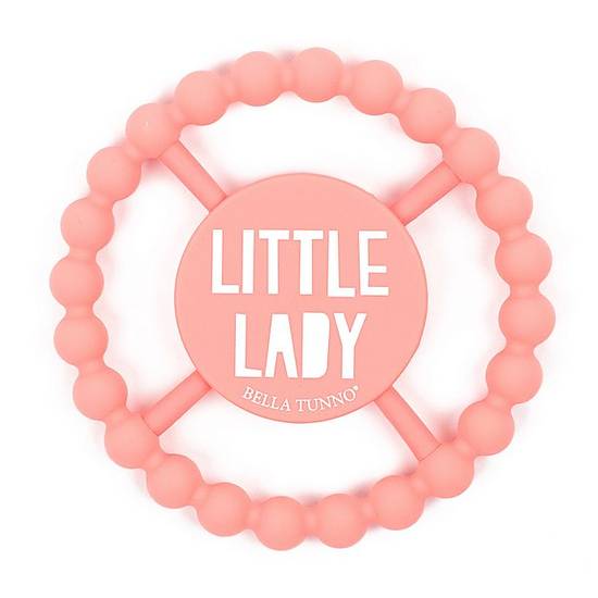 Order Bella Tunno™ "Little Lady" Happy Teether in Pink food online from Bed Bath & Beyond store, Lancaster on bringmethat.com