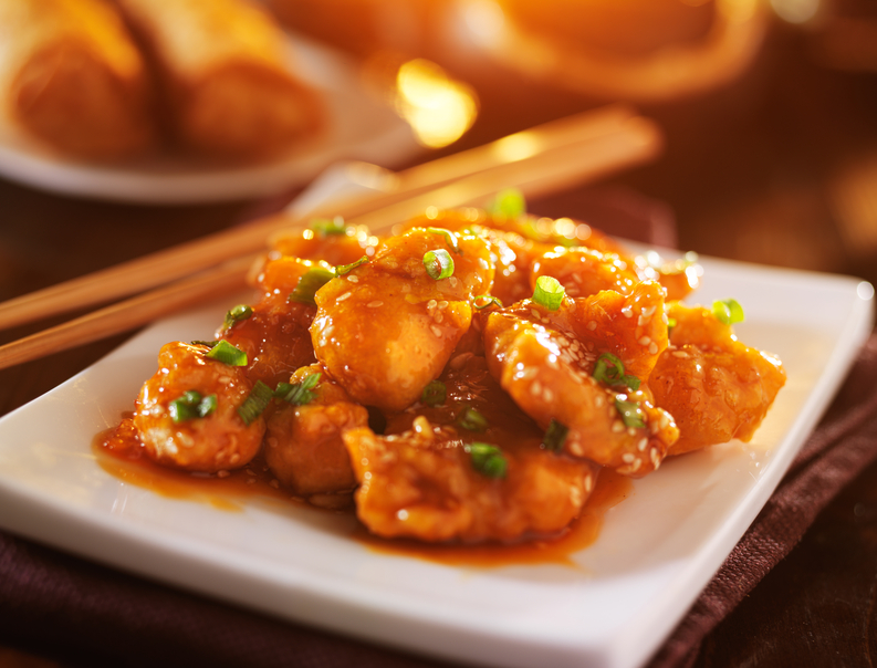 Order C10. Orange Flavor Chicken food online from China First store, Seattle on bringmethat.com