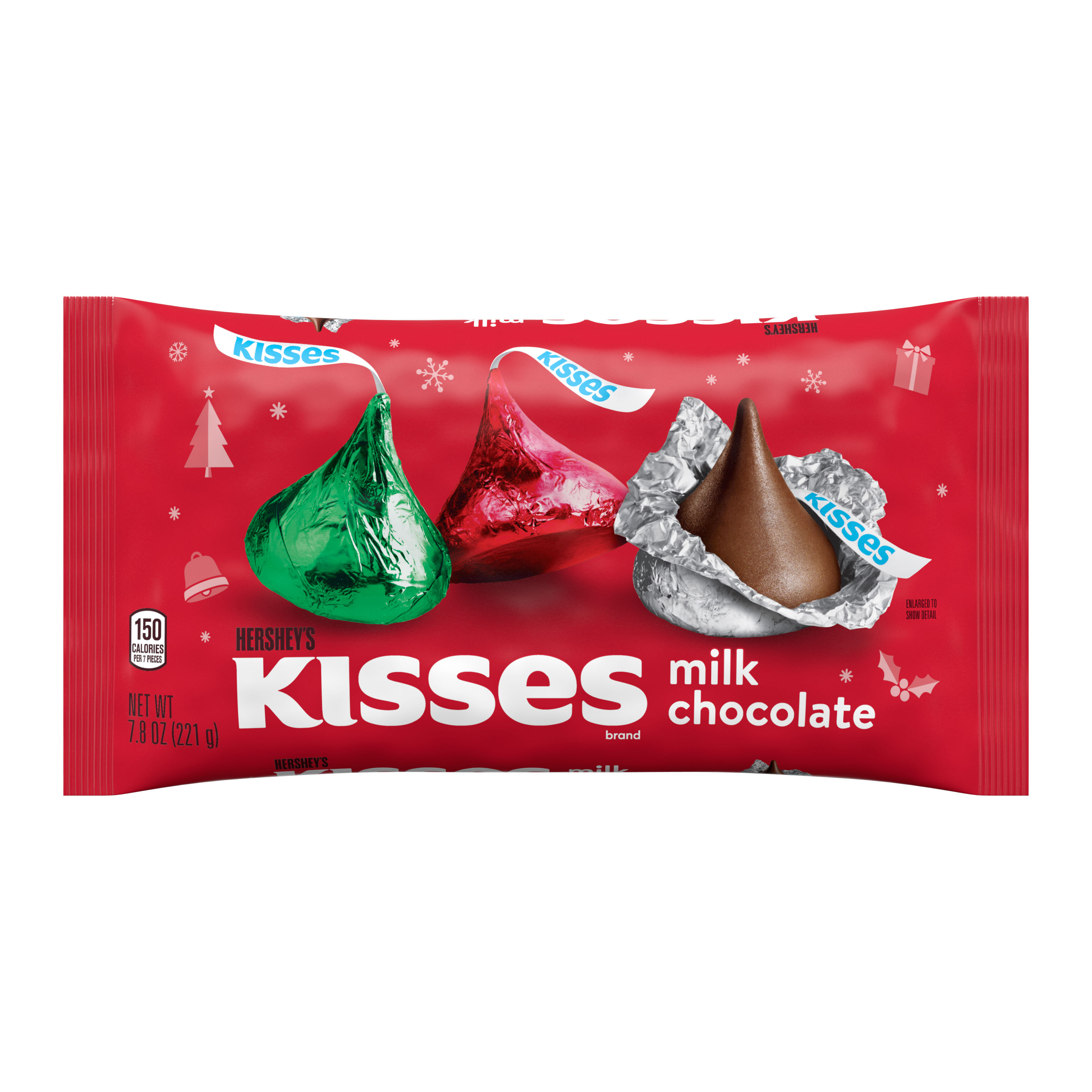 Order Hershey's Kisses Holiday Milk Chocolates - 7.8 oz food online from Bartell store, Edmonds on bringmethat.com