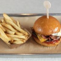 Order Farm Burger food online from Flippin' Good Burgers & Shakes store, Las Vegas on bringmethat.com