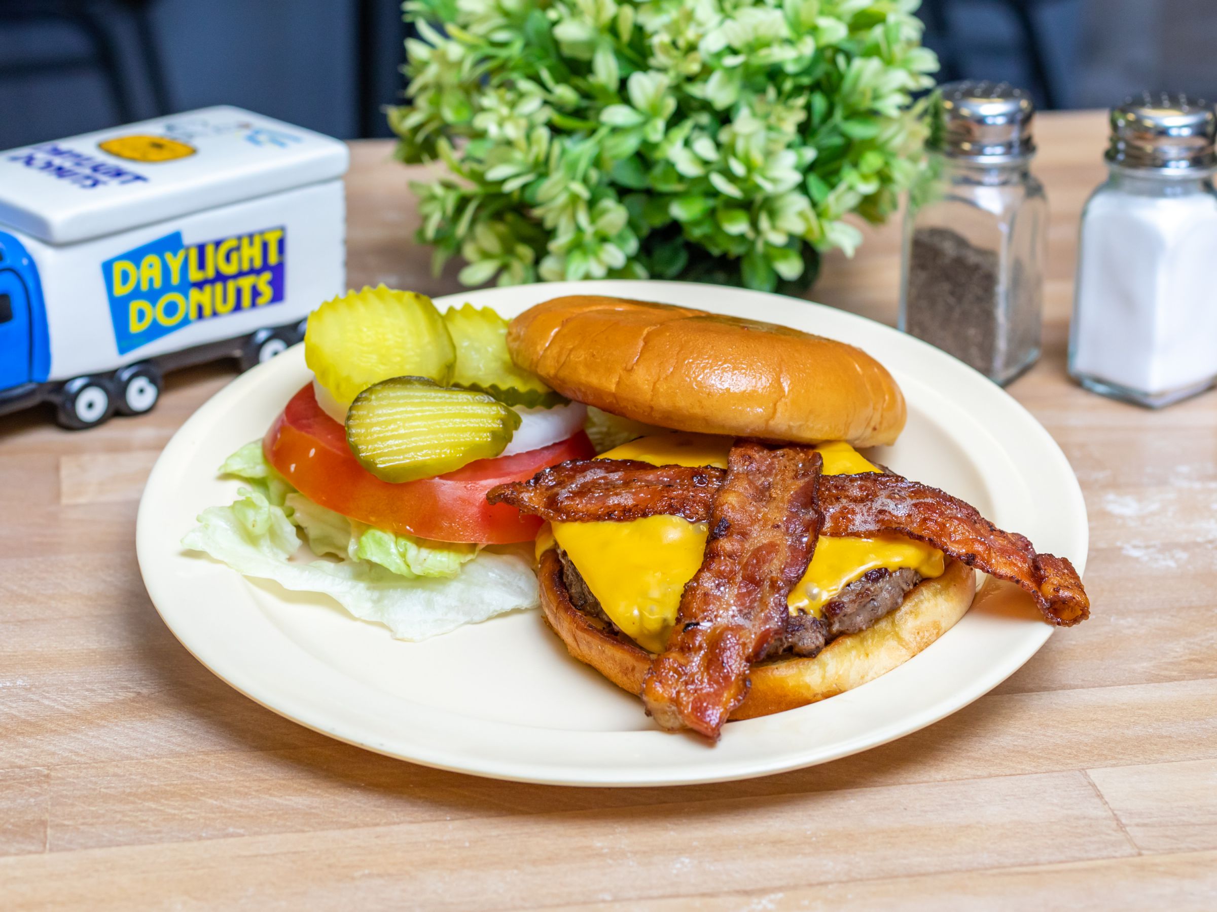 Order Bacon Cheeseburger food online from The Grumpy Egg Caffe store, Denver on bringmethat.com