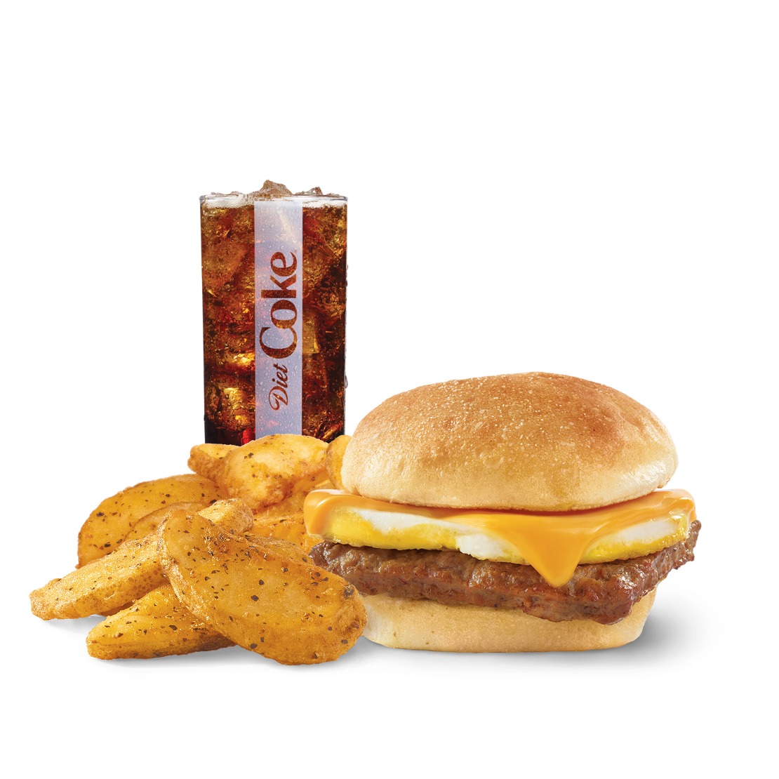 Order Classic Sausage, Egg & Cheese Sandwich Combo food online from Wendy store, Fairbanks on bringmethat.com