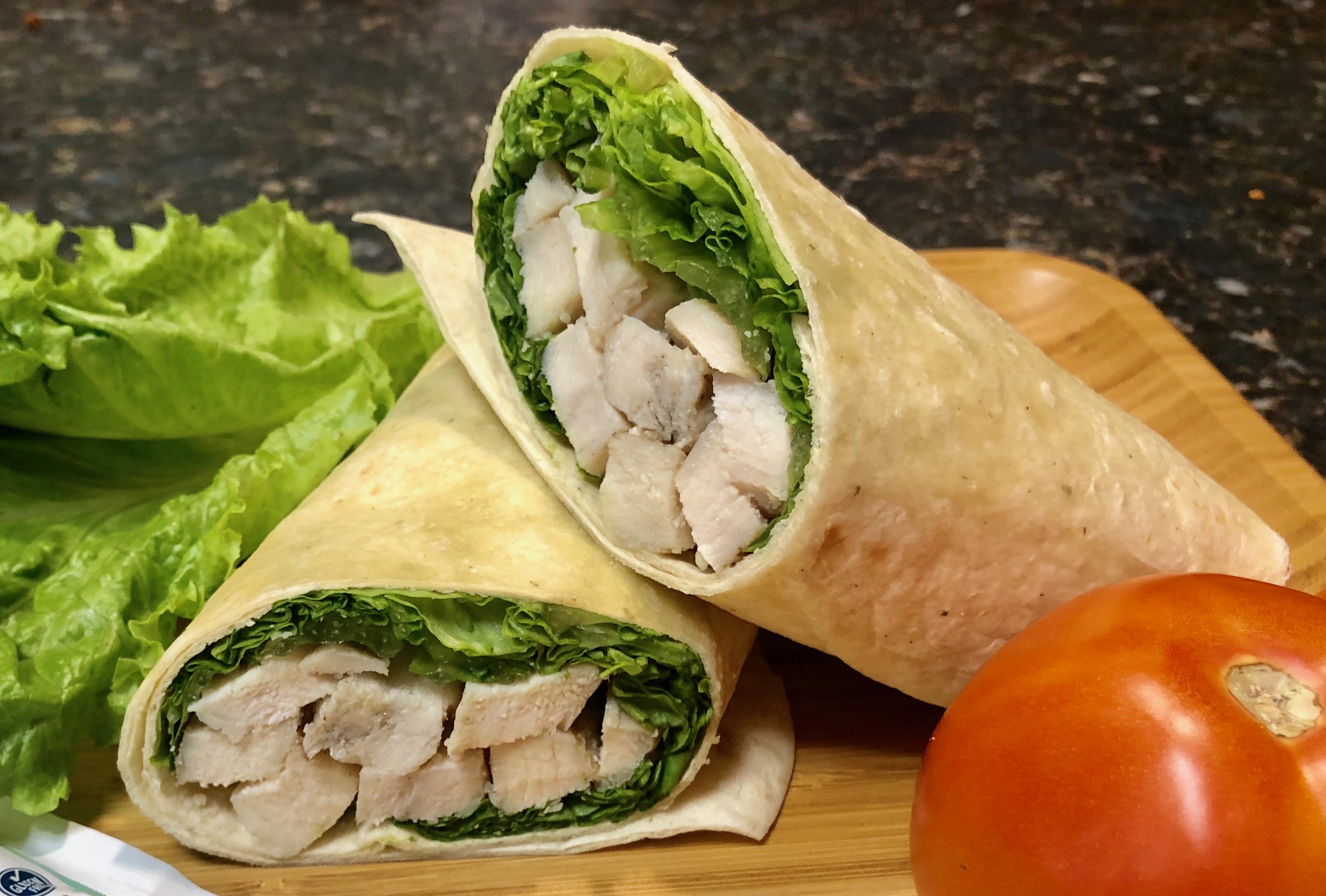 Order Grilled Chicken Caesar Wrap food online from Kasa Pizza store, Cresco on bringmethat.com