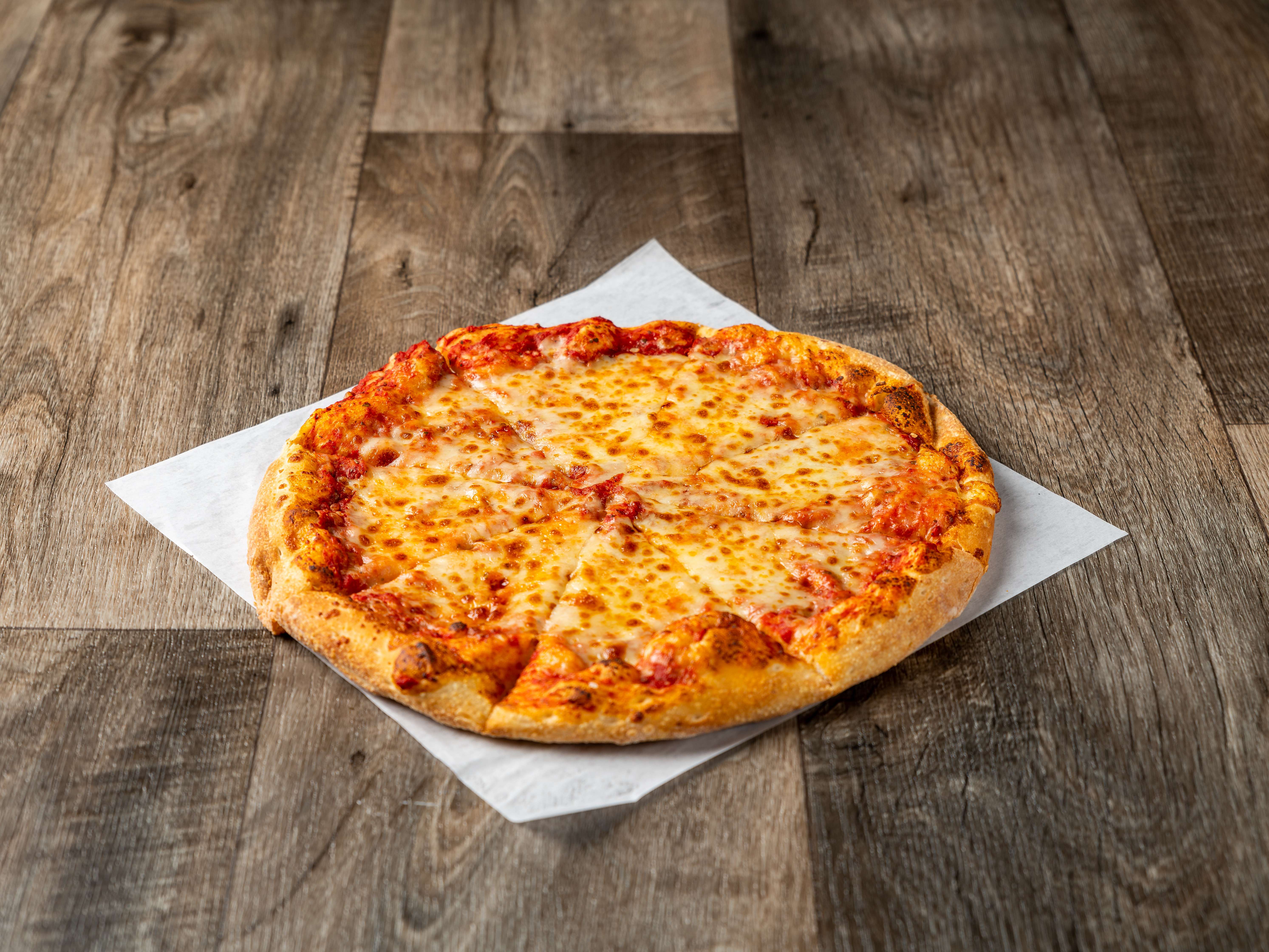 Order Cheese Pizza   food online from Emilio Famous Pizza store, Roanoke on bringmethat.com