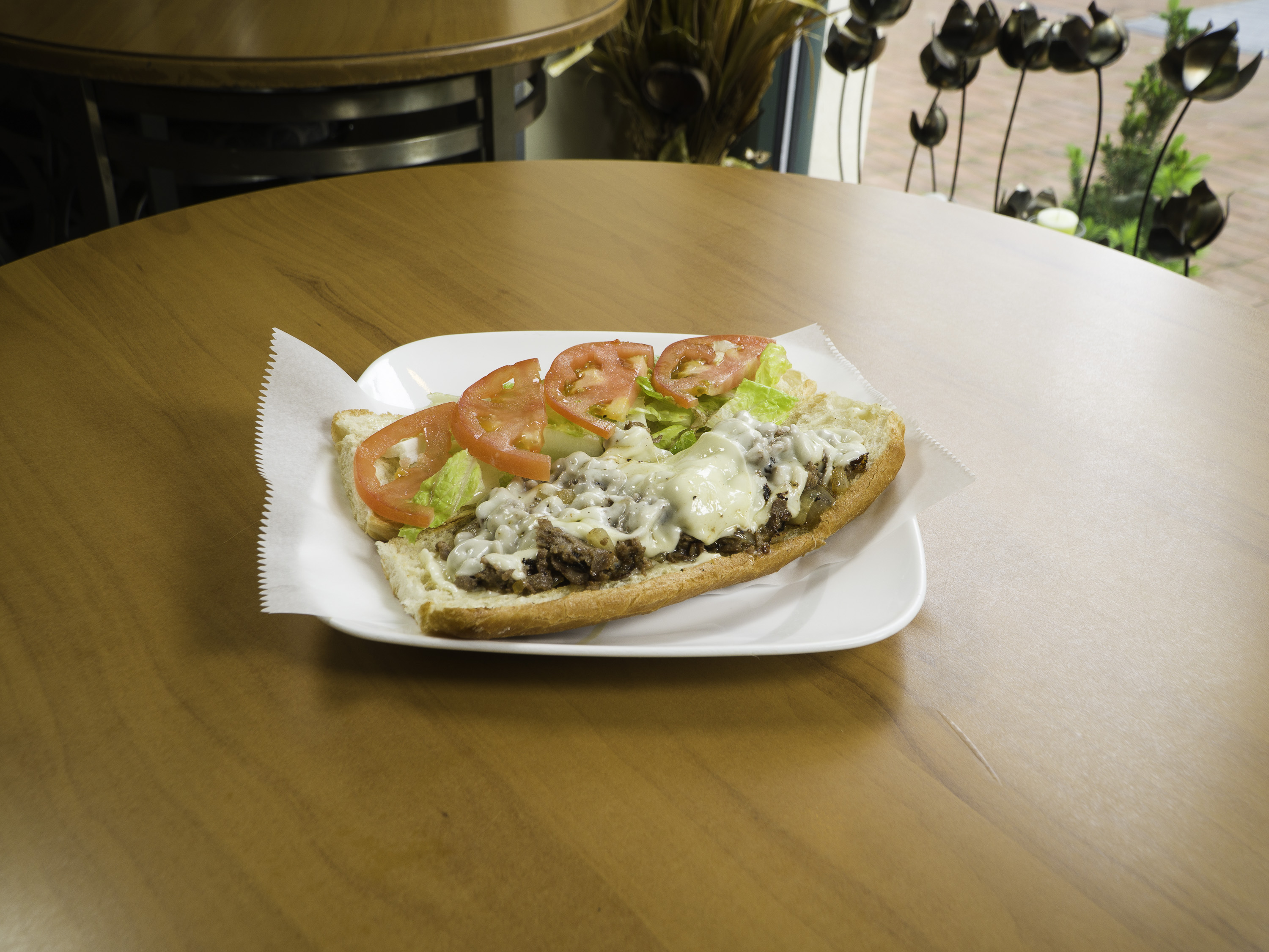 Order Steak and Cheese Sandwich food online from Uptowner Cafe store, Washington on bringmethat.com