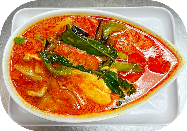 Order E3. Red Curry Entree food online from Basil Thai store, Austin on bringmethat.com