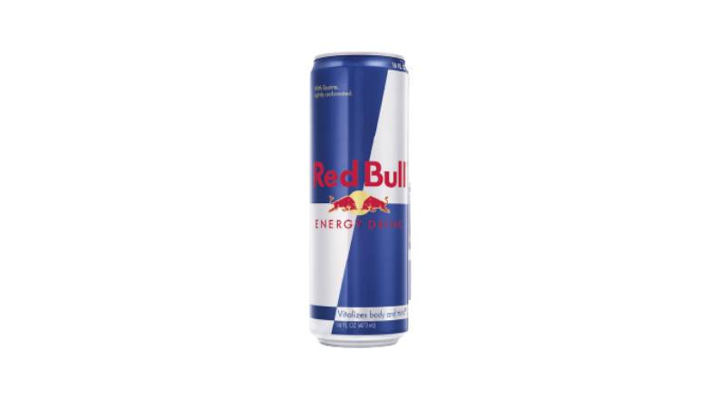 Order Red Bull (16 oz) food online from Huck Market store, Batesville on bringmethat.com
