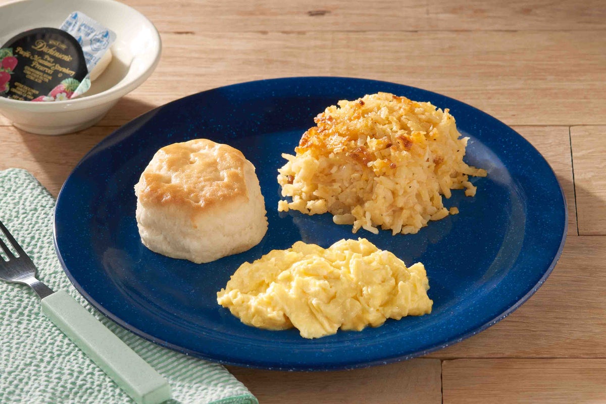 Order Scrambled Egg n’ Biscuit food online from Cracker Barrel Old Country Store store, Dalton on bringmethat.com