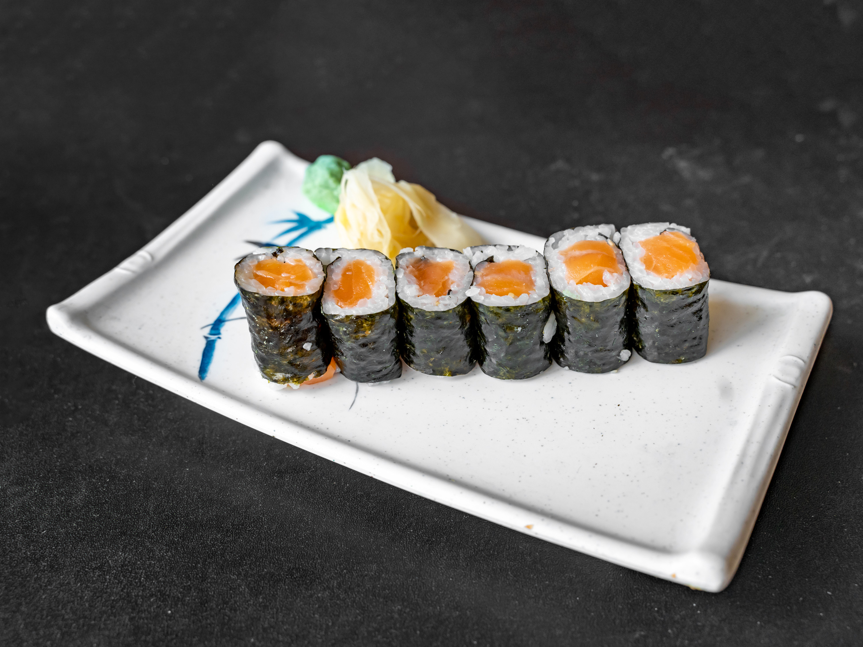 Order 6 Pieces Salmon Roll food online from Terryin store, Philadelphia on bringmethat.com