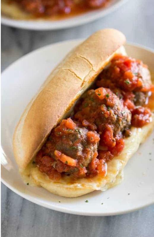 Order 8" Meatballs Sub food online from LA Pizza store, Victorville on bringmethat.com