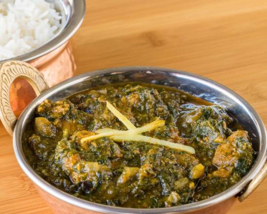 Order Lamb Saag food online from Everest Kitchen store, Albany on bringmethat.com
