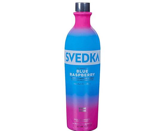 Order Svedka blue raspberry 1L food online from House Of Wine store, New Rochelle on bringmethat.com