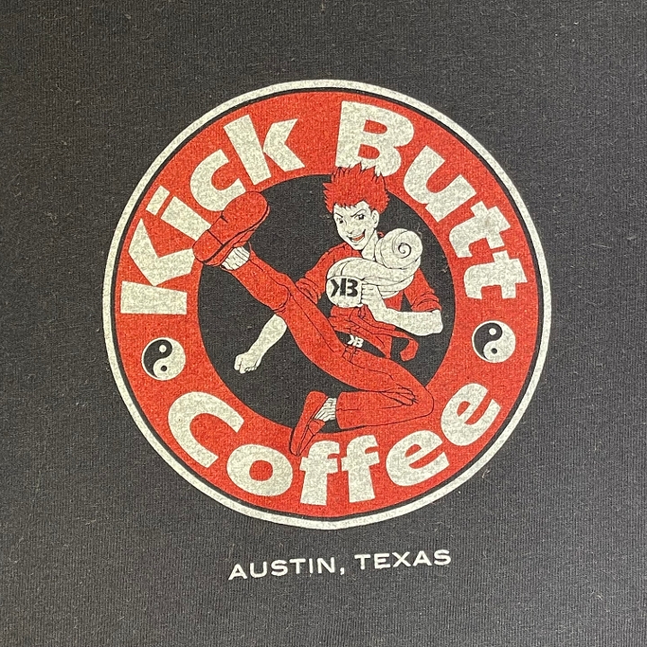 Order Kick Butt T-Shirt food online from Kick Butt Café store, Austin on bringmethat.com