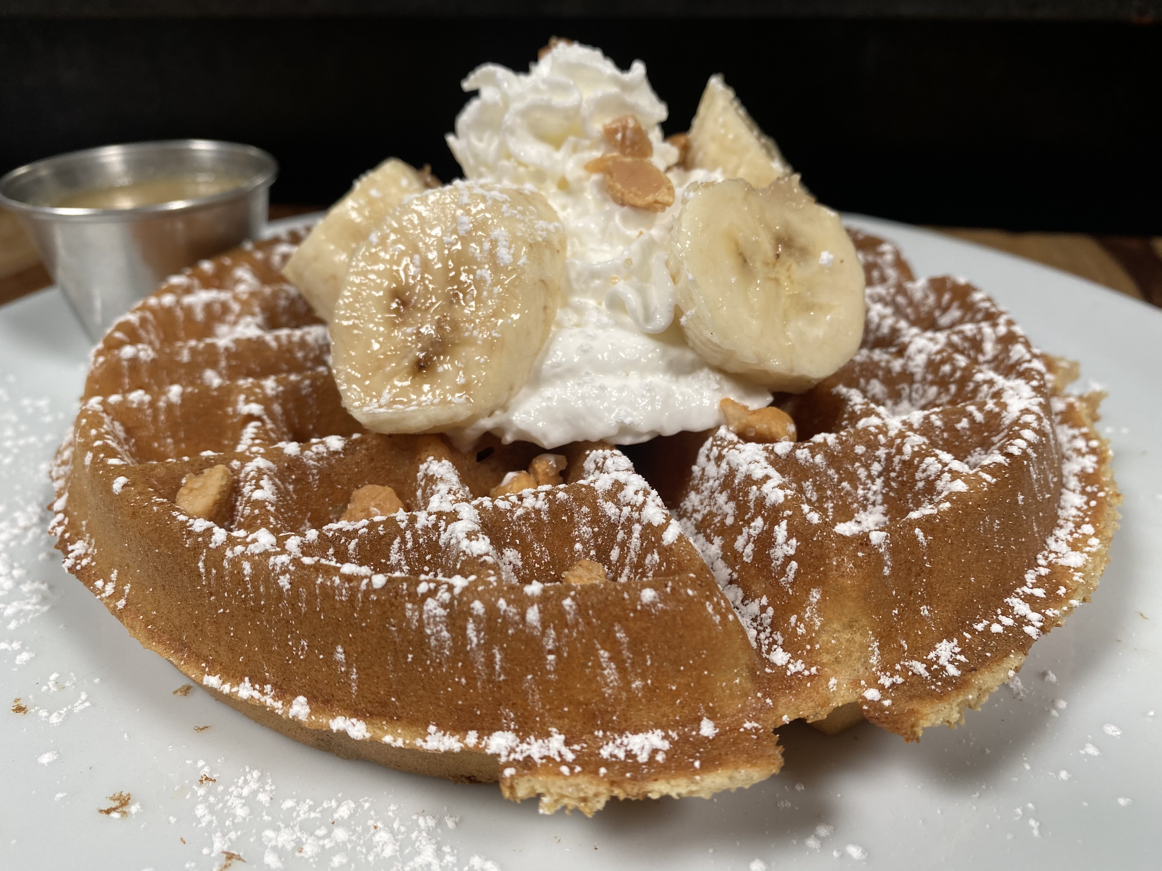 Order Bananas Foster Waffles food online from Taphouse Kitchen store, Phoenix on bringmethat.com