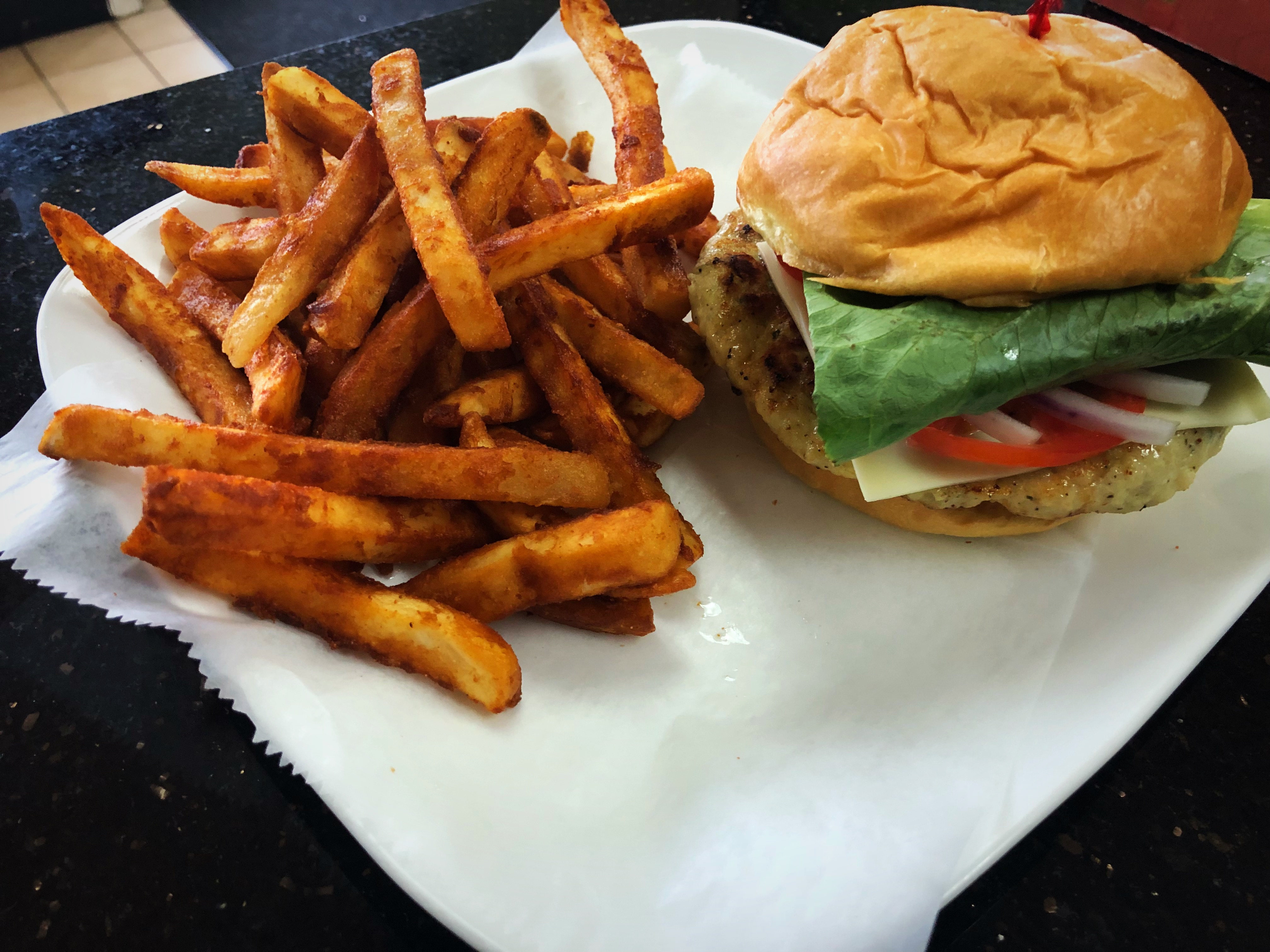 Order Chicken Burger food online from Healthy Garden & Gourmet Pizza store, Collingswood on bringmethat.com