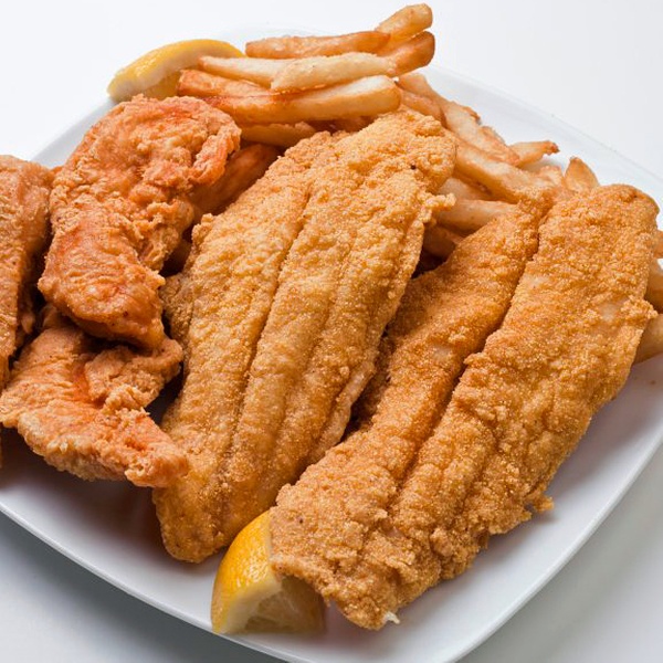 Order Catfish Dinner 3 piece  food online from New Star Gyros store, Chicago on bringmethat.com