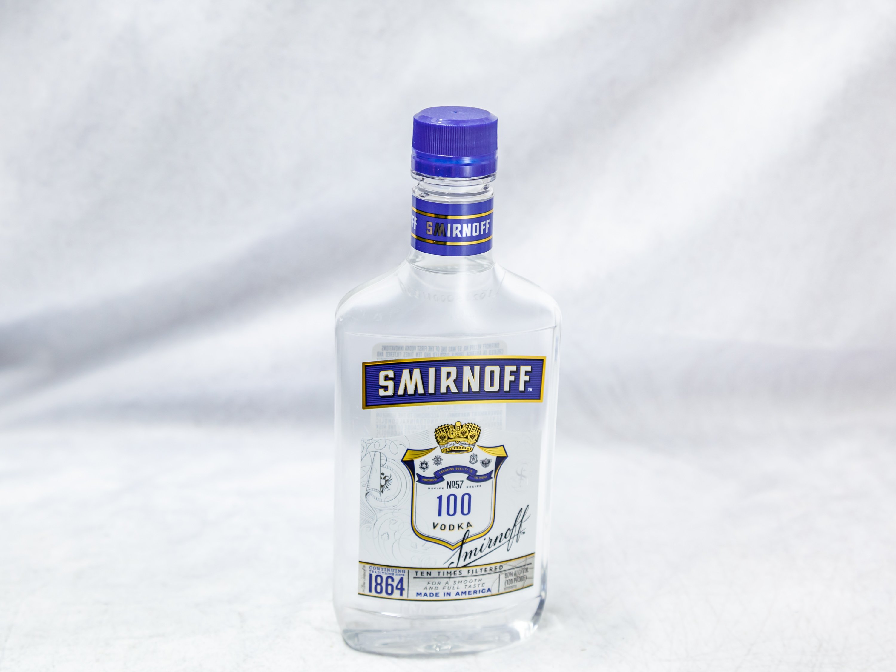 Order 375 ml. Smirnoff Vodka Blue Proof: 100 food online from Gallaghers Drive-In Liquor store, Oakland on bringmethat.com