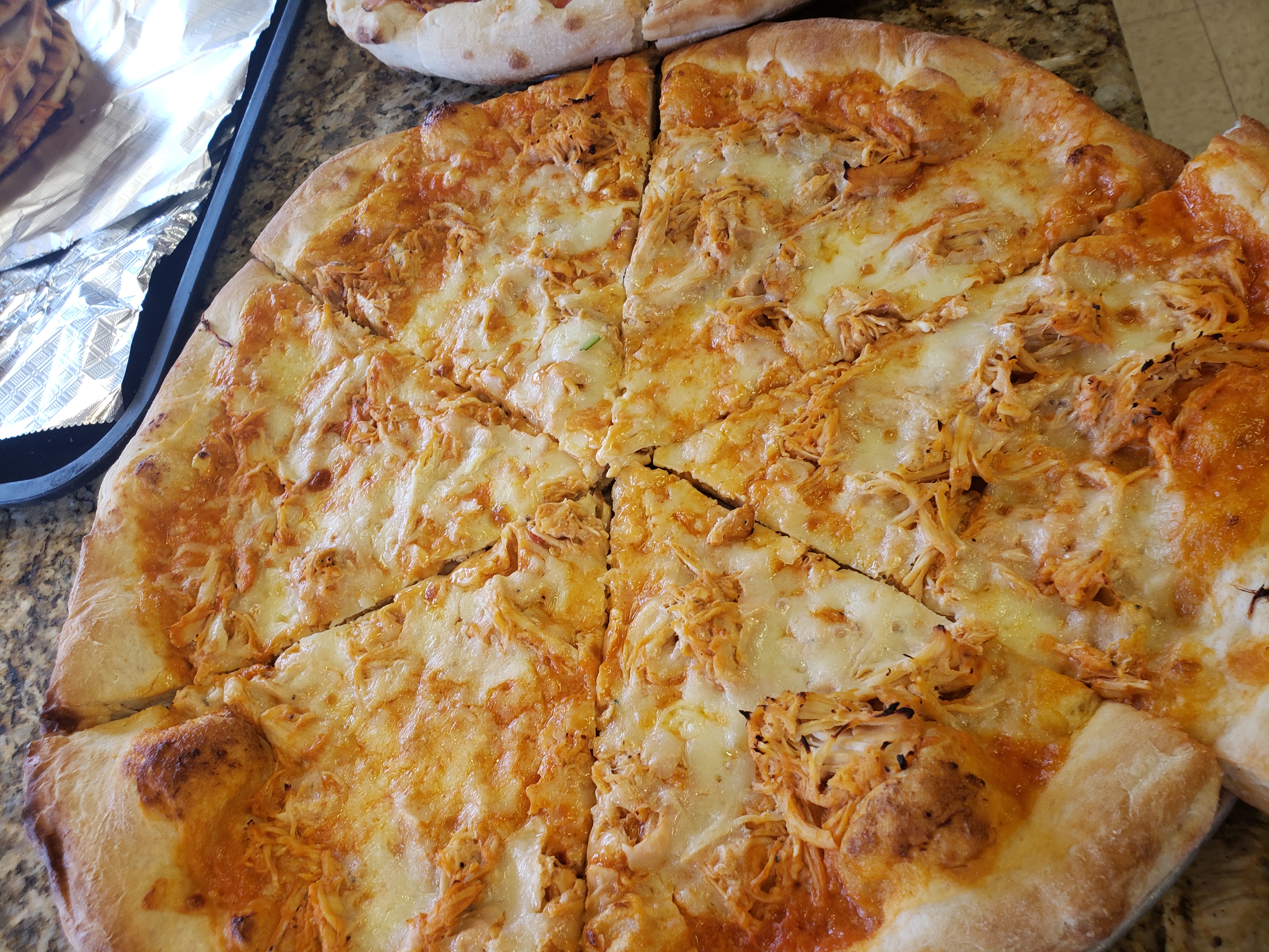 Order Chicken Wing Pizza large 8 slices food online from Antonio's Pizza store, West Pittston on bringmethat.com