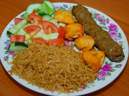 Order 8. Combo Kabob food online from Kabul Kabob House Ii store, Haymarket on bringmethat.com