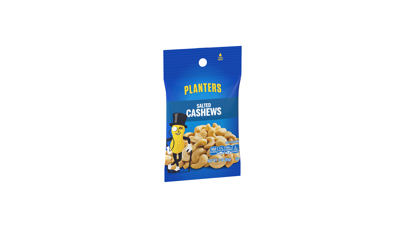 Order Planters Salted Cashews 3oz food online from Chevron Extramile store, Orange on bringmethat.com