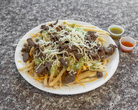 Order Large Carne Asada Fries food online from Amadas Mexican Food store, Mesa on bringmethat.com