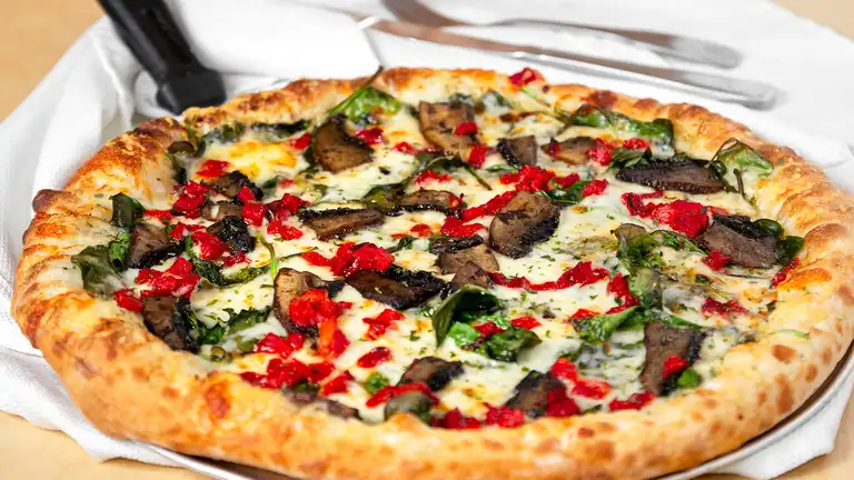 Order Portobello Bello Pizza Pie food online from Boombozz Craft Pizza And Tap House store, Elizabethtown on bringmethat.com