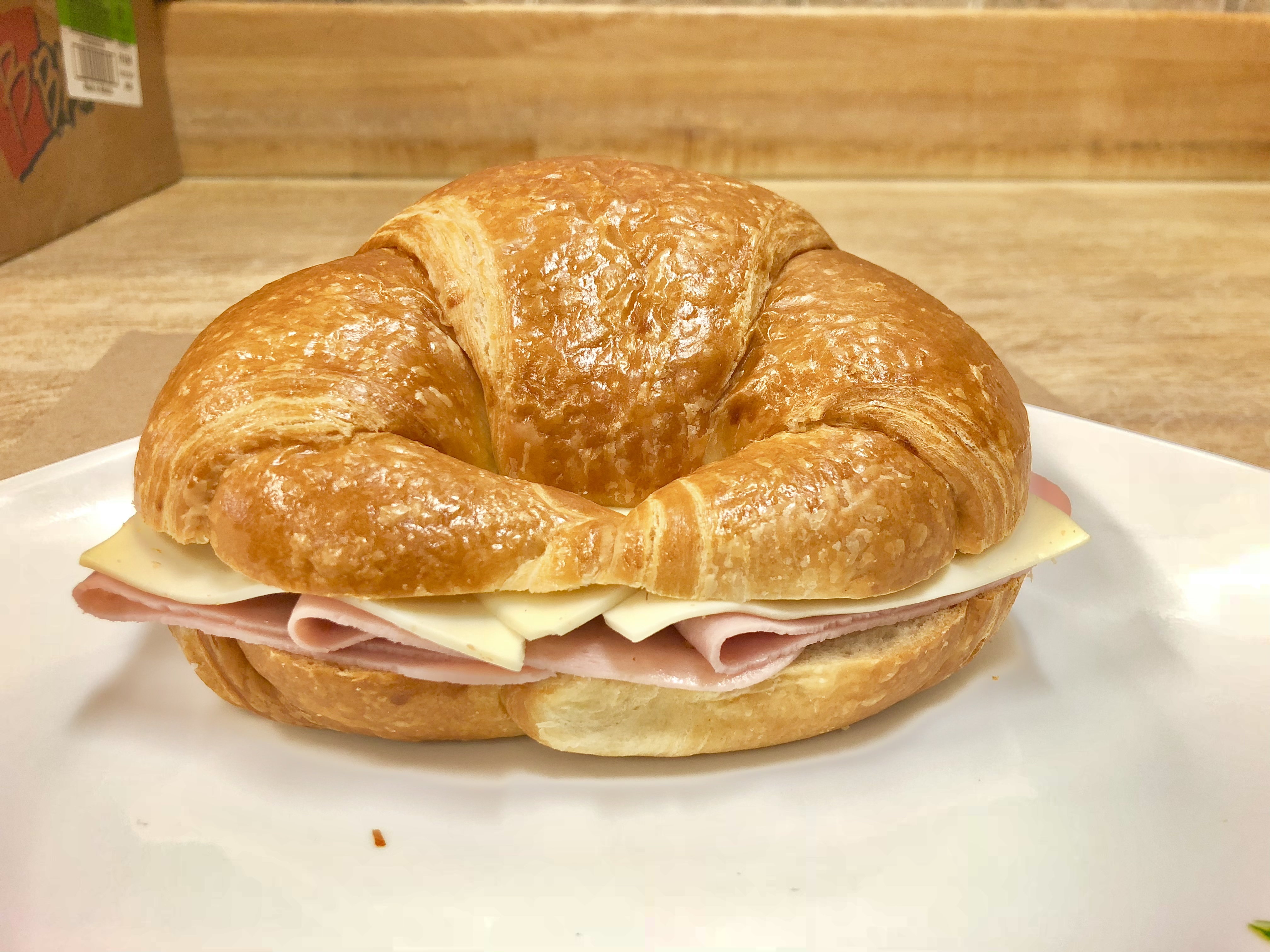 Order B-3 Ham & Cheese Croissant food online from K-Inn Donuts store, Paramount on bringmethat.com