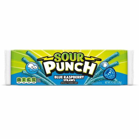Order Sour Punch Blue Raspberry Straws food online from IV Deli Mart store, Goleta on bringmethat.com