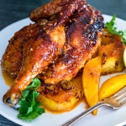 Order 1/2 Roasted Chicken Platter food online from Cafe Aion store, Boulder on bringmethat.com