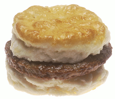 Order Sausage Biscuit food online from Malenee Donuts store, La Porte on bringmethat.com