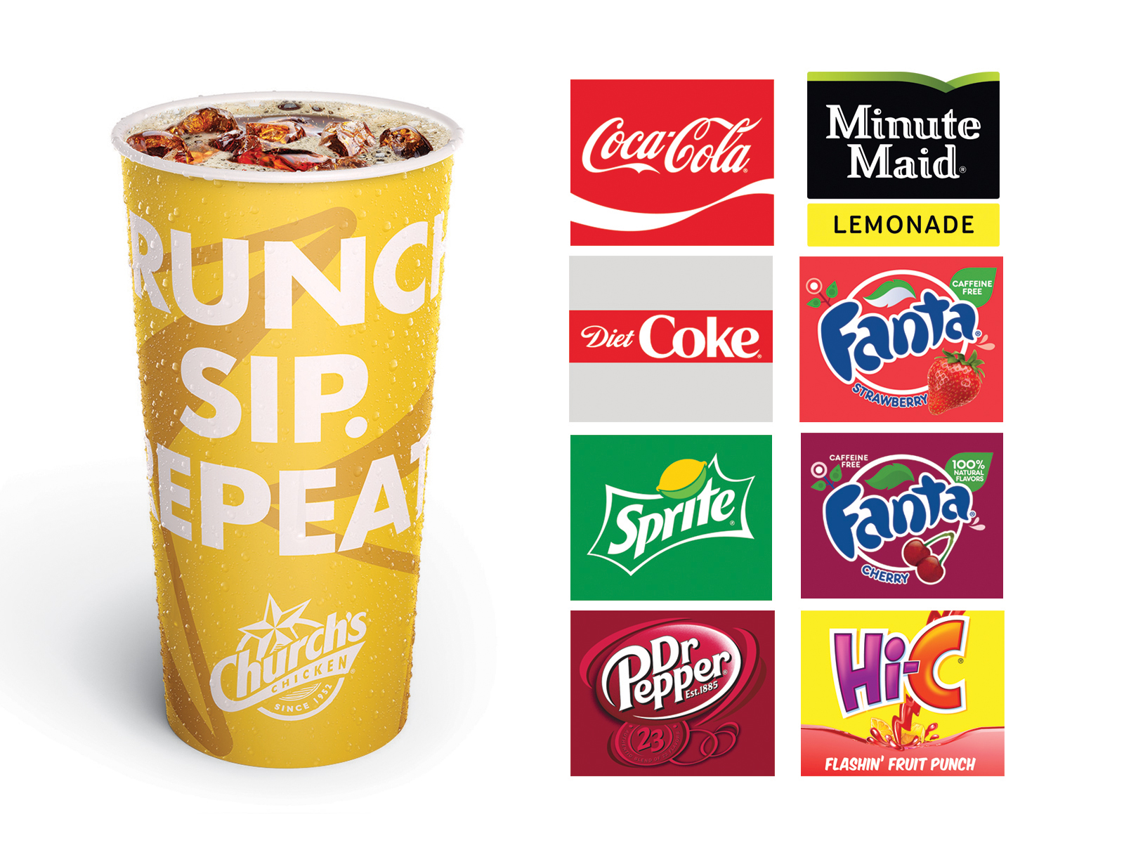 Order 30 oz. Soft Drinks food online from Churchs Chicken store, Pearland on bringmethat.com