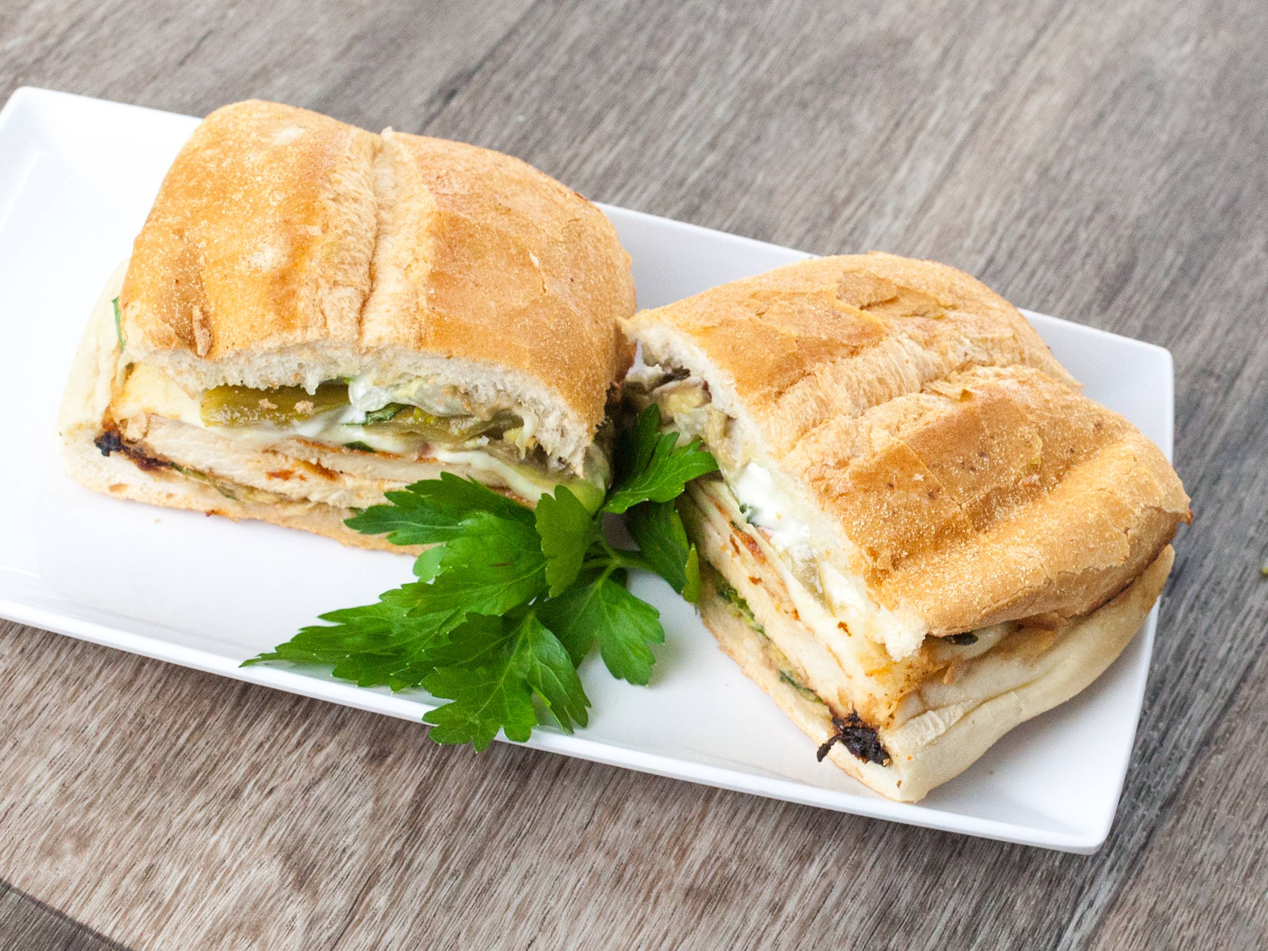 Order Grilled Chicken Torta food online from Giovanni's store, Woodside on bringmethat.com