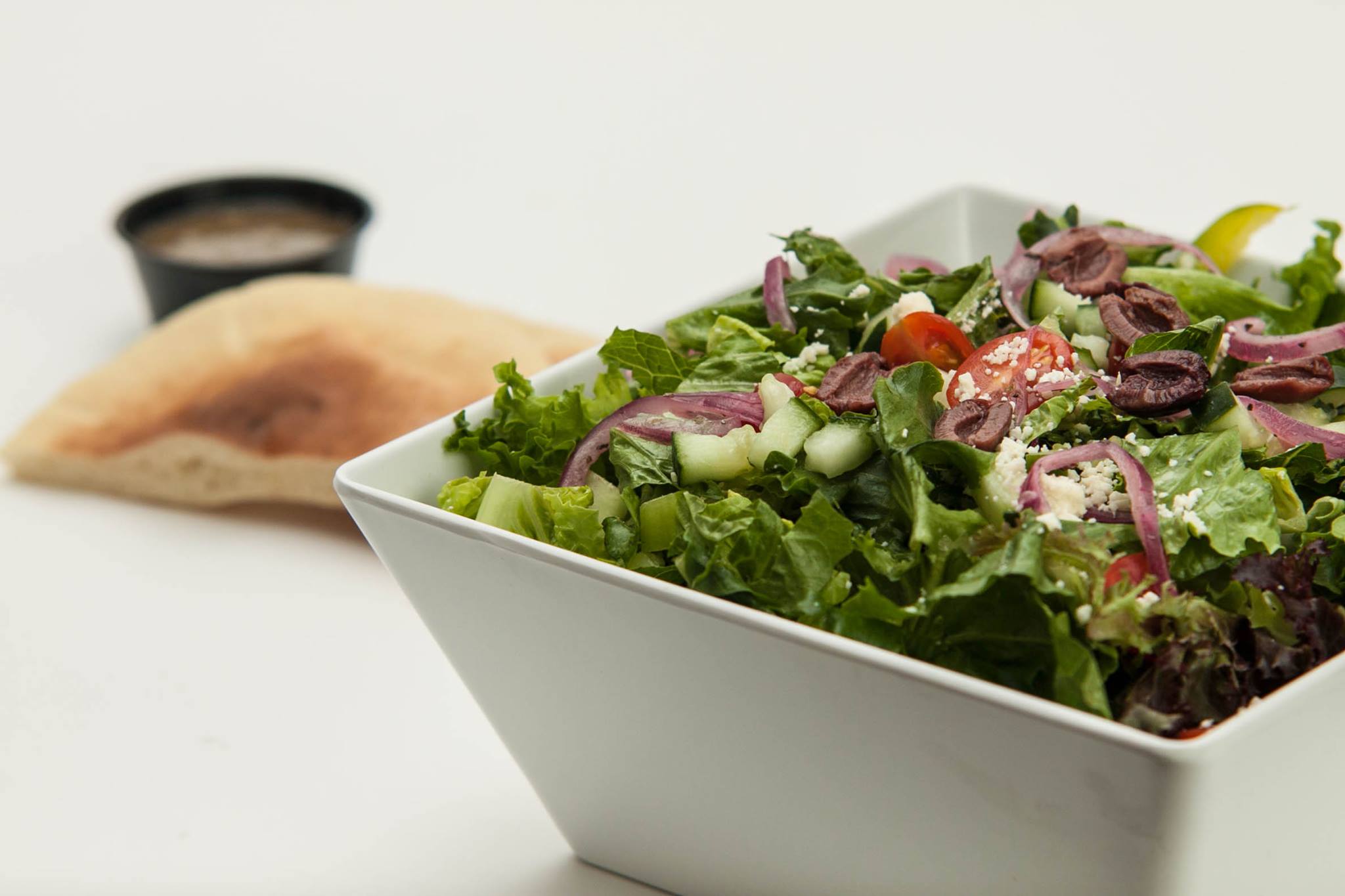 Order Mediterranean Salad food online from Mezza Grill store, Chicago on bringmethat.com
