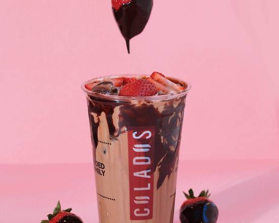 Order Chocolate Covered Strawberry Latte food online from Colados Coffee And Crepes store, Avondale on bringmethat.com
