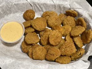 Order Fried Pickles food online from 2n1 Salad Bar and Grill store, Austin on bringmethat.com