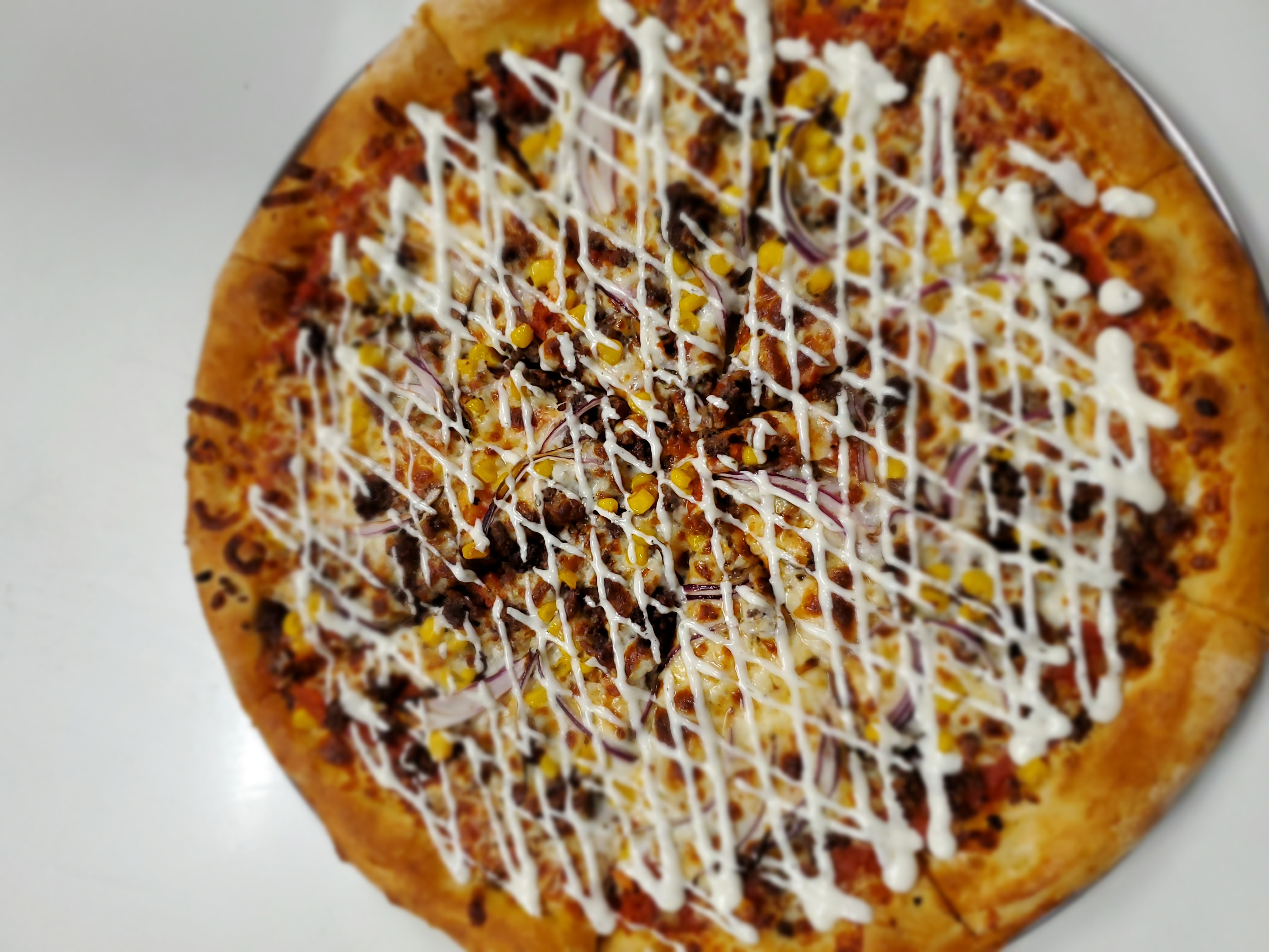 Order Ground Beef Pizza food online from Pizza And Panini store, Toms River on bringmethat.com